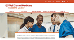 Desktop Screenshot of myelomacenter.org